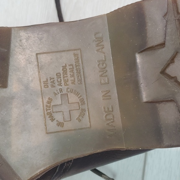 Vintage Doc Dr.Martens Mens Y2K Made in England boorish shoes sz UK 6 US 7 - Picture 12 of 15